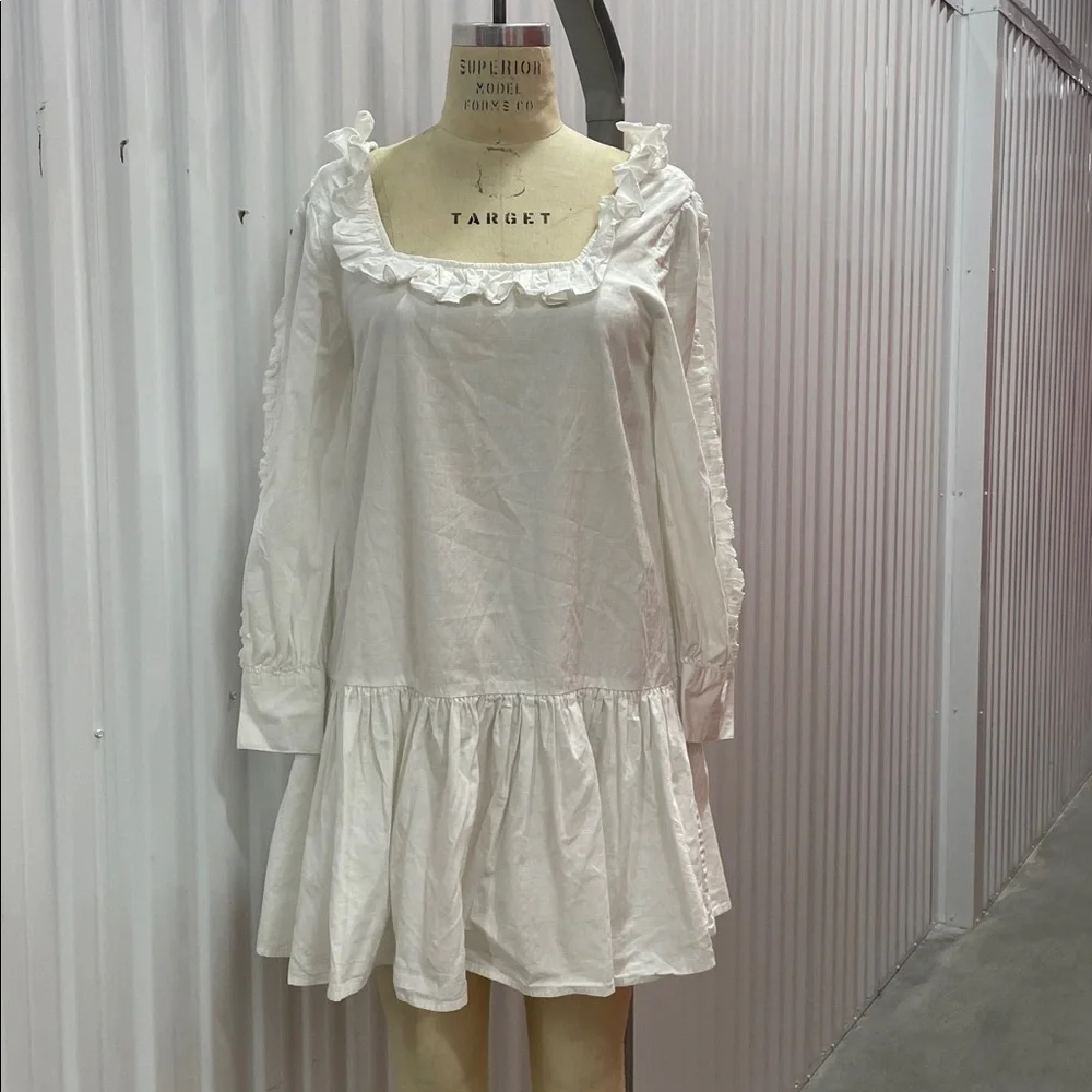 Cleobella White Ruffle Dress - Picture 5 of 9